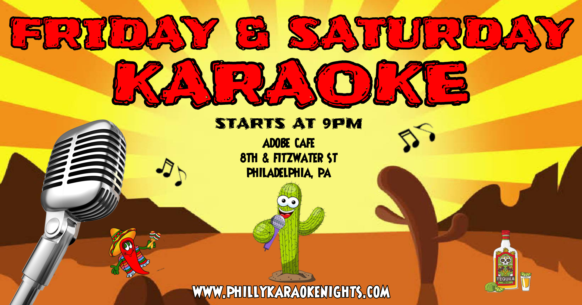 Friday Karaoke at Adobe Cafe (South Philadelphia, PA)