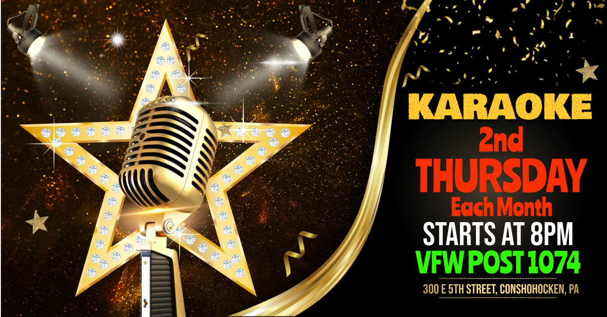 2nd Thursday Karaoke at Conshohocken VFW Post 1074 (Montgomery County, PA)